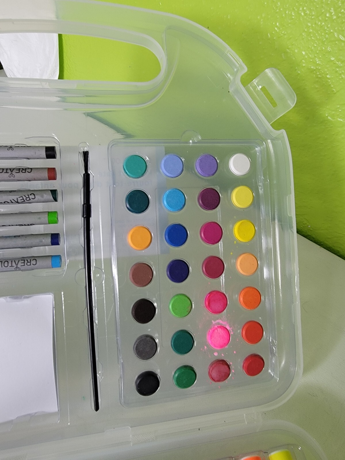 Creatology Kids Art Tote 99/100 Pieces Crayons Paint Markers Pencils