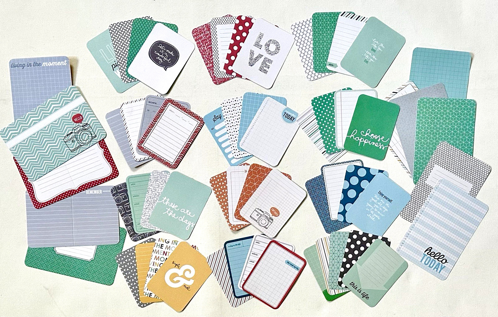 PROJECT LIFE “Becky Higgins” [ JADE EDITION ] Core Kit Cards (61 cards)