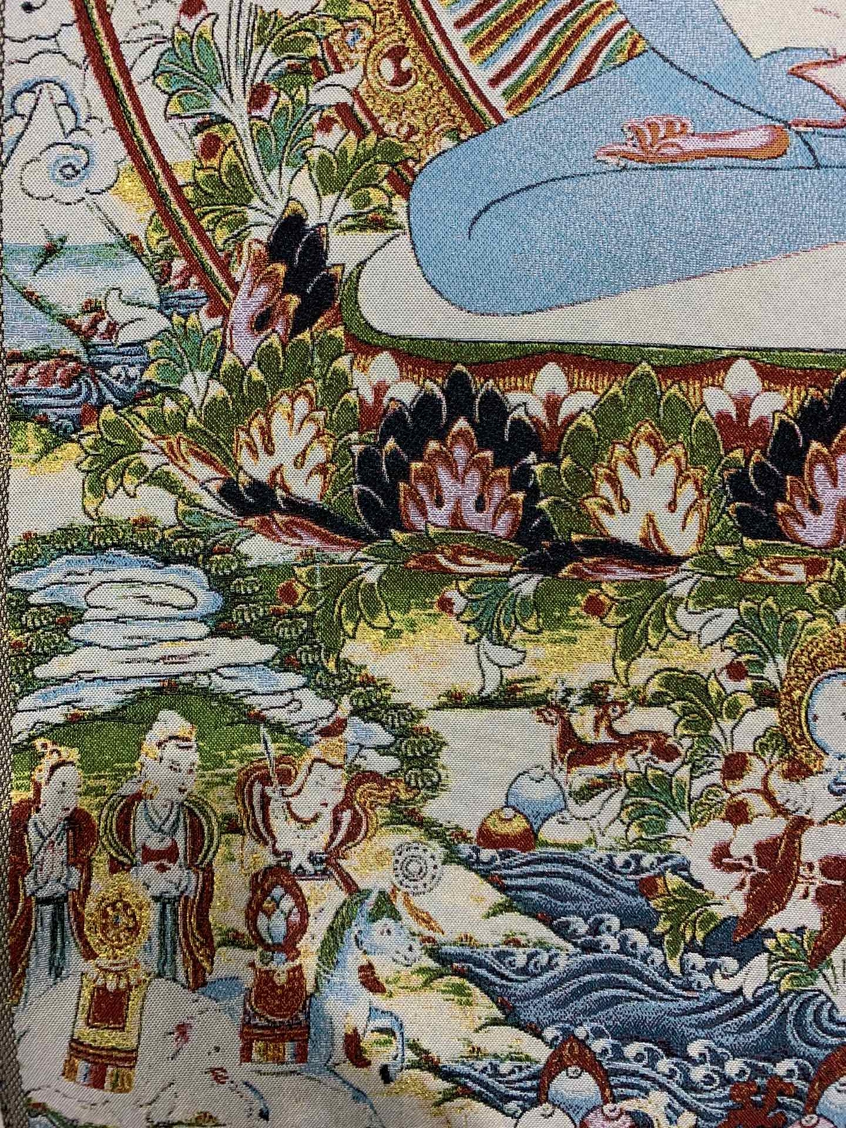 36″ Tibet Tibetan Cloth Silk Samantabhadra Kuntuzangpo Adibuddha Tangka Thangka8