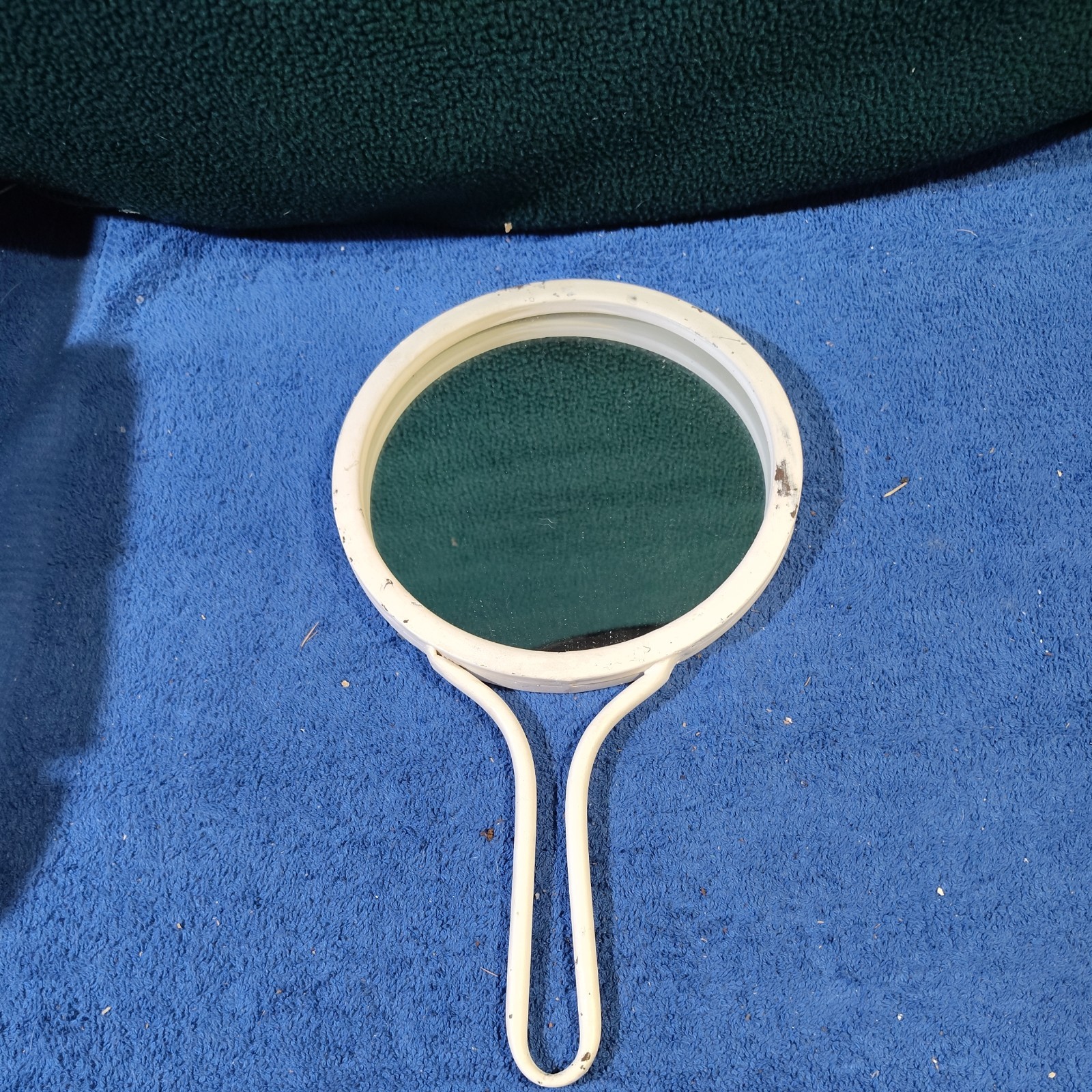 Vintage Antique AsianHand Mirror 8 inch (can hang on wall)