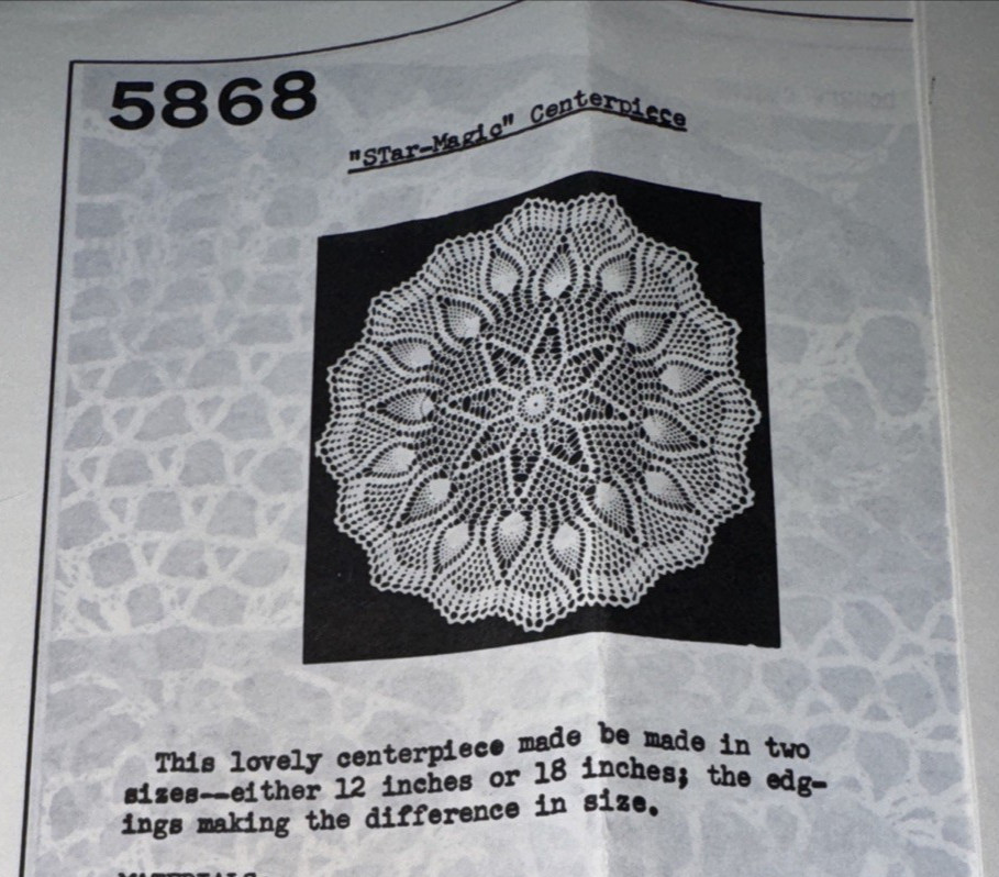 Choice Vintage Mail Order Crochet Original Patterns