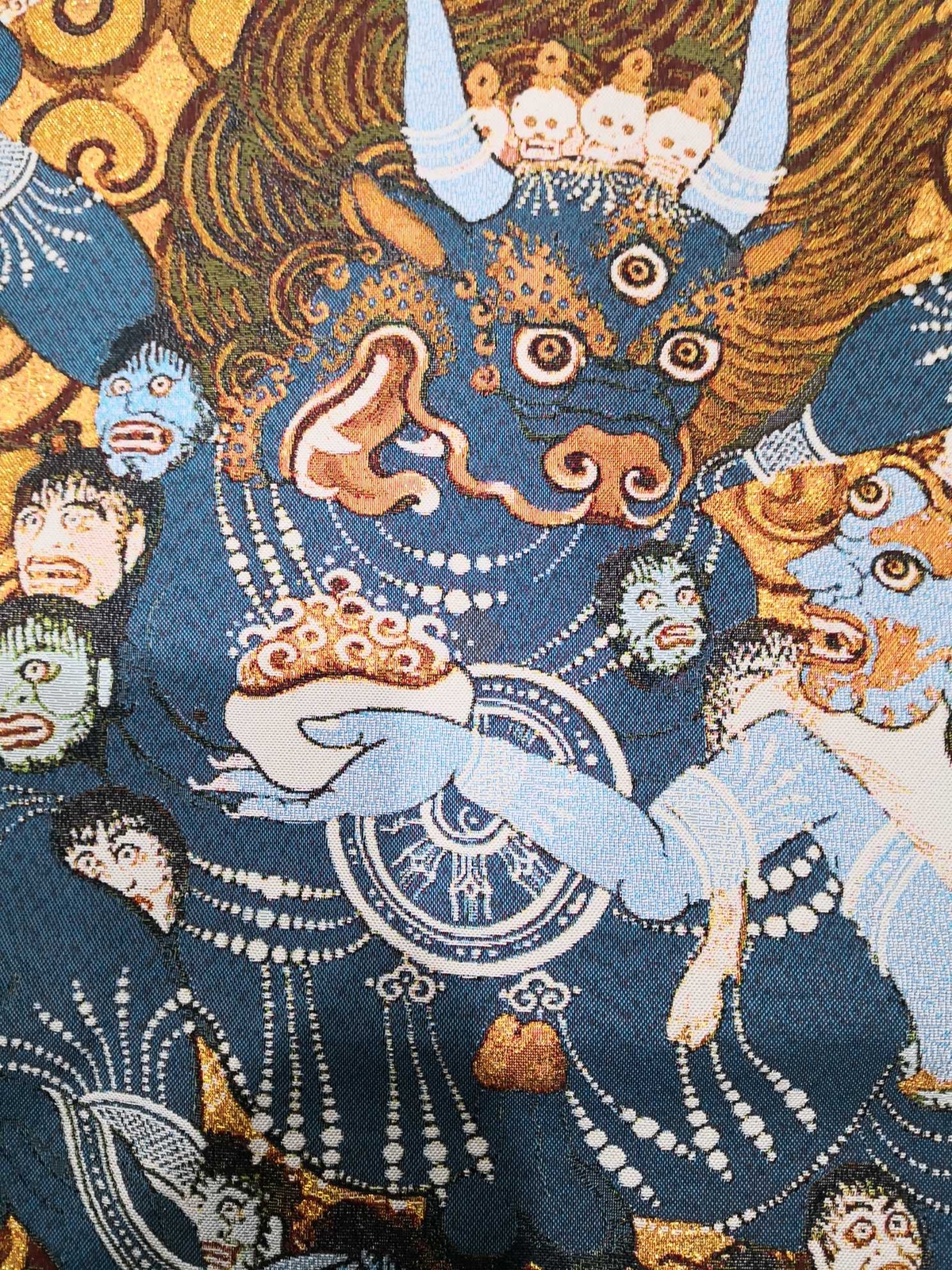 36″ Tibet Tibetan Cloth Silk Buddhism Heruka Vajrabhairava Tangka Thangka Mural7