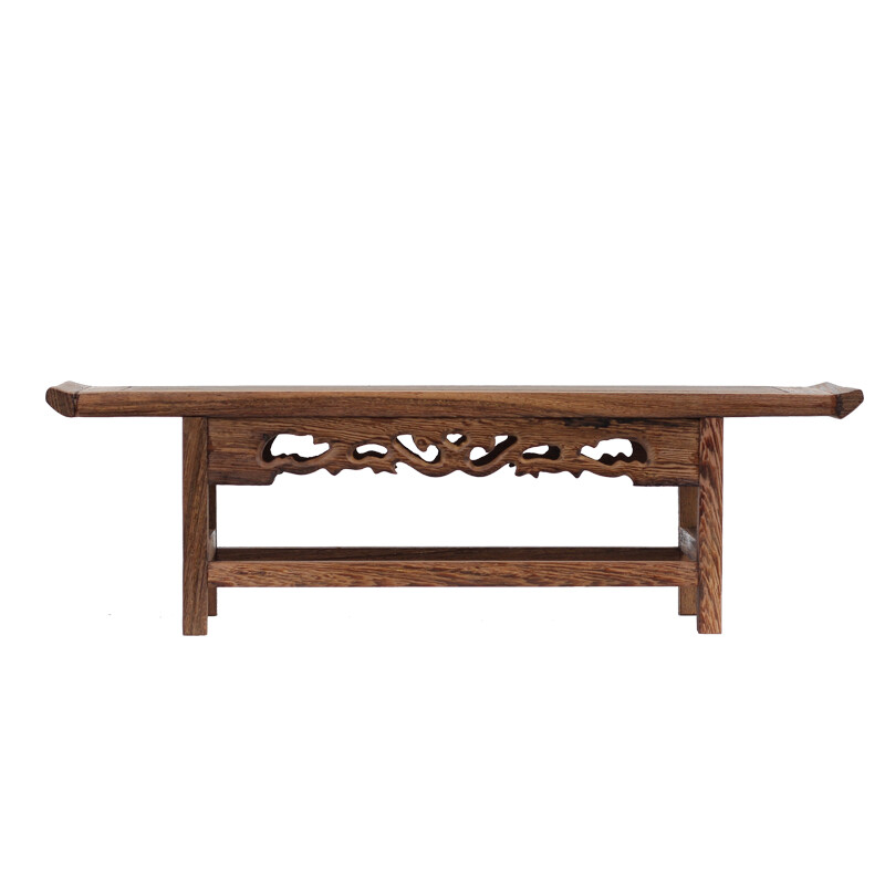 Long Wenge Wood Display Stand Rack Shelf Vase Bonsai Buddha Statue Base Decor