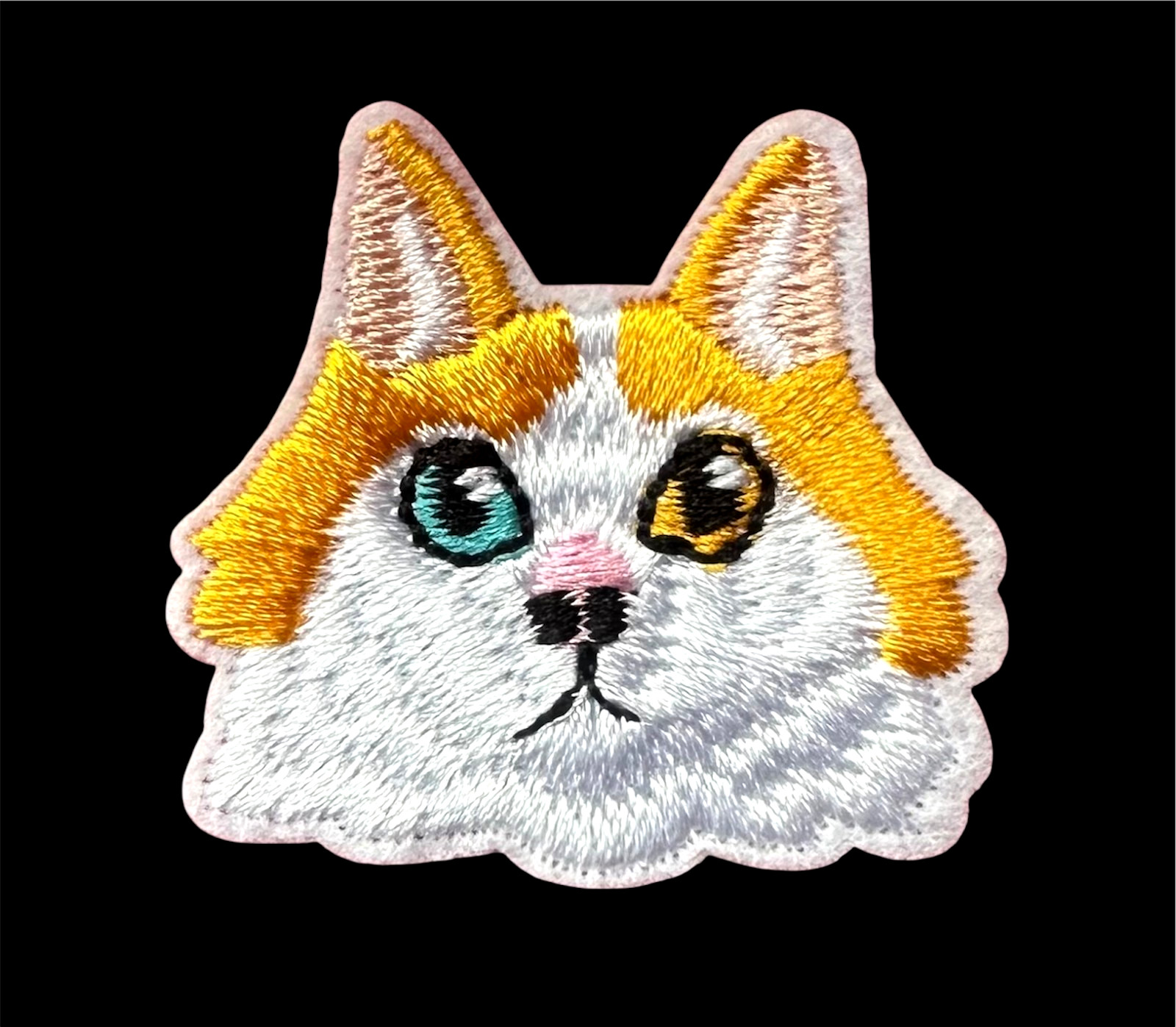 Cute Animal Face embroidered Iron-On 1+5/8 x 1+1/2 inch FREE SHIPPING