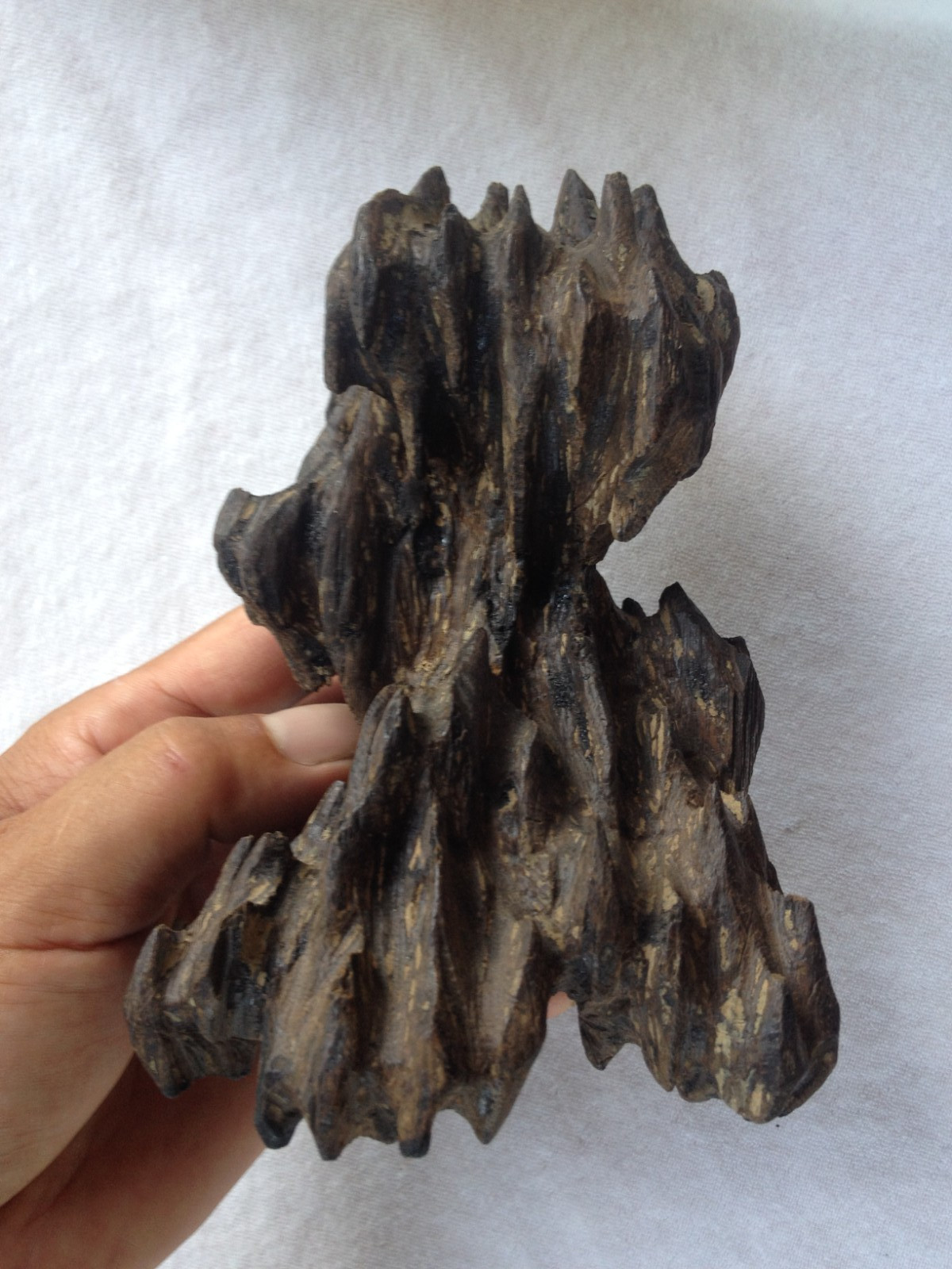 Superb rare Asian Oriental Chinese Old Kinam Chenxiang Agarwood incense figure