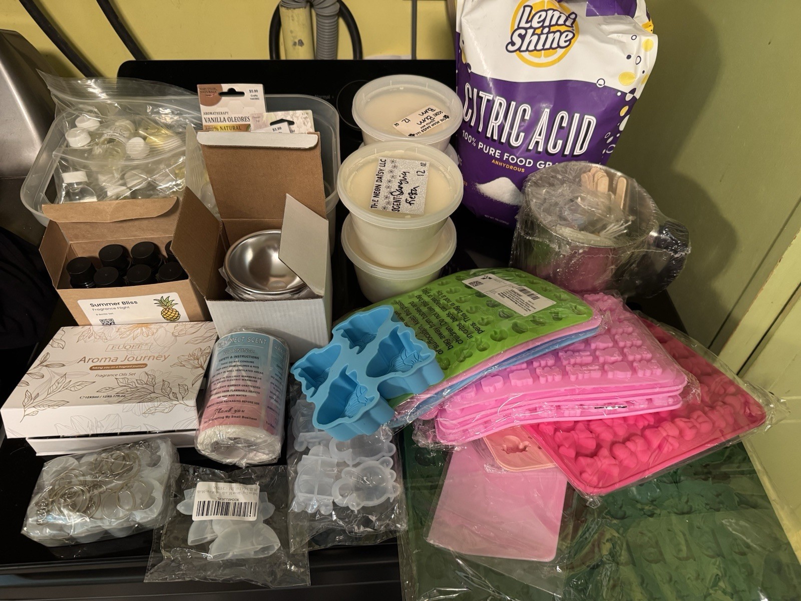 Candle Making supplies with Wax Melter