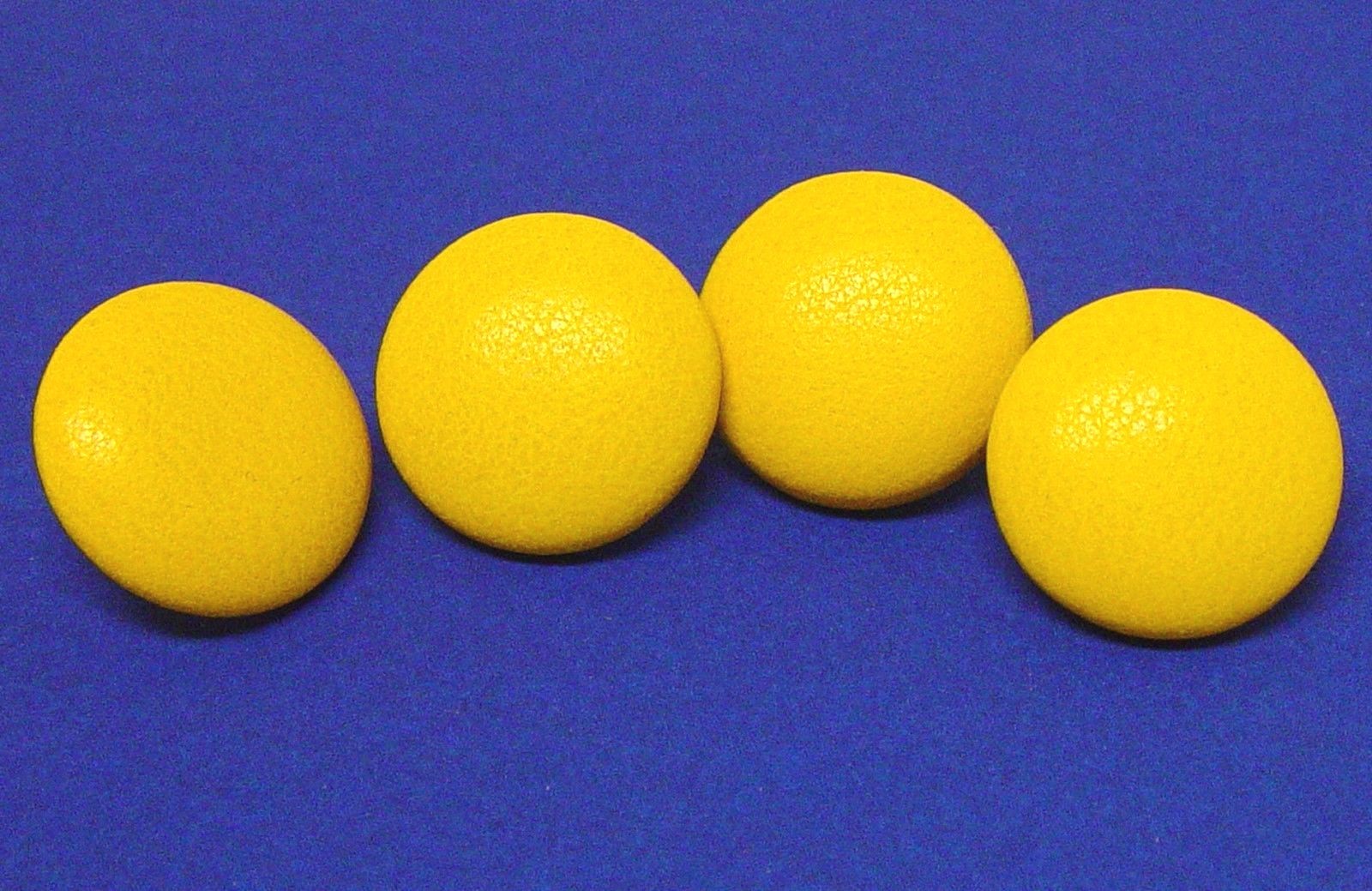 4 pcs MADE IN USA 21 mm genuine yellow leather jacket coat buttons, metal loop