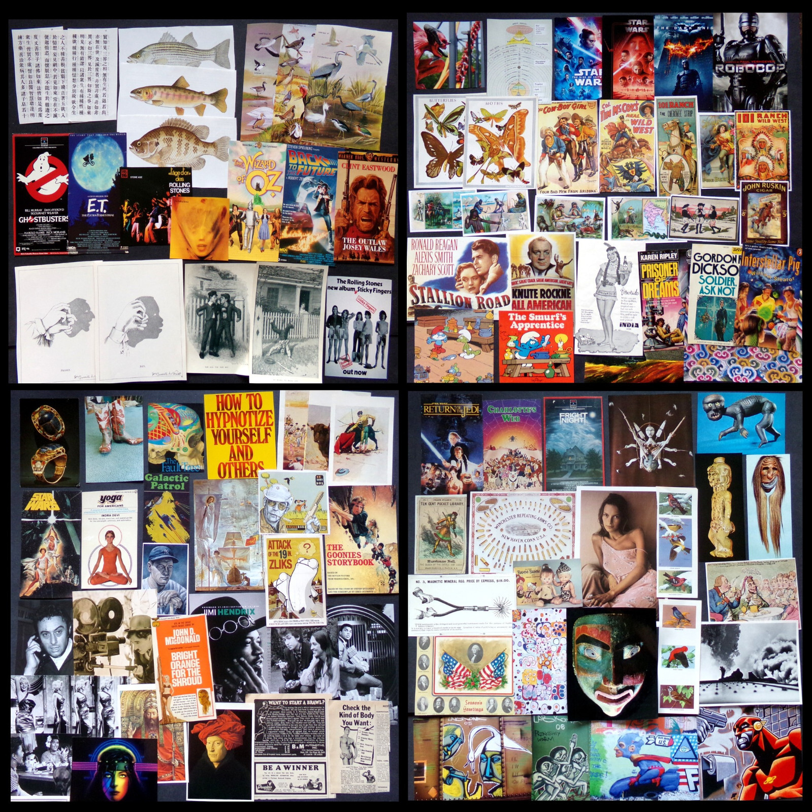 500+ PIECE CLIP ART BULK LOT Collage Artist Supplies Scrapbook Journal Craft Set