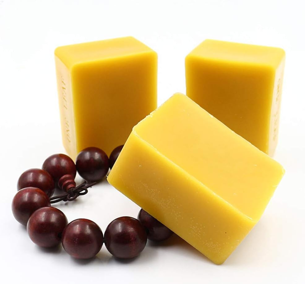 Tooget Pure Yellow Beeswax Blocks – 100% Natural Beeswax Bars, Triple Filtered –