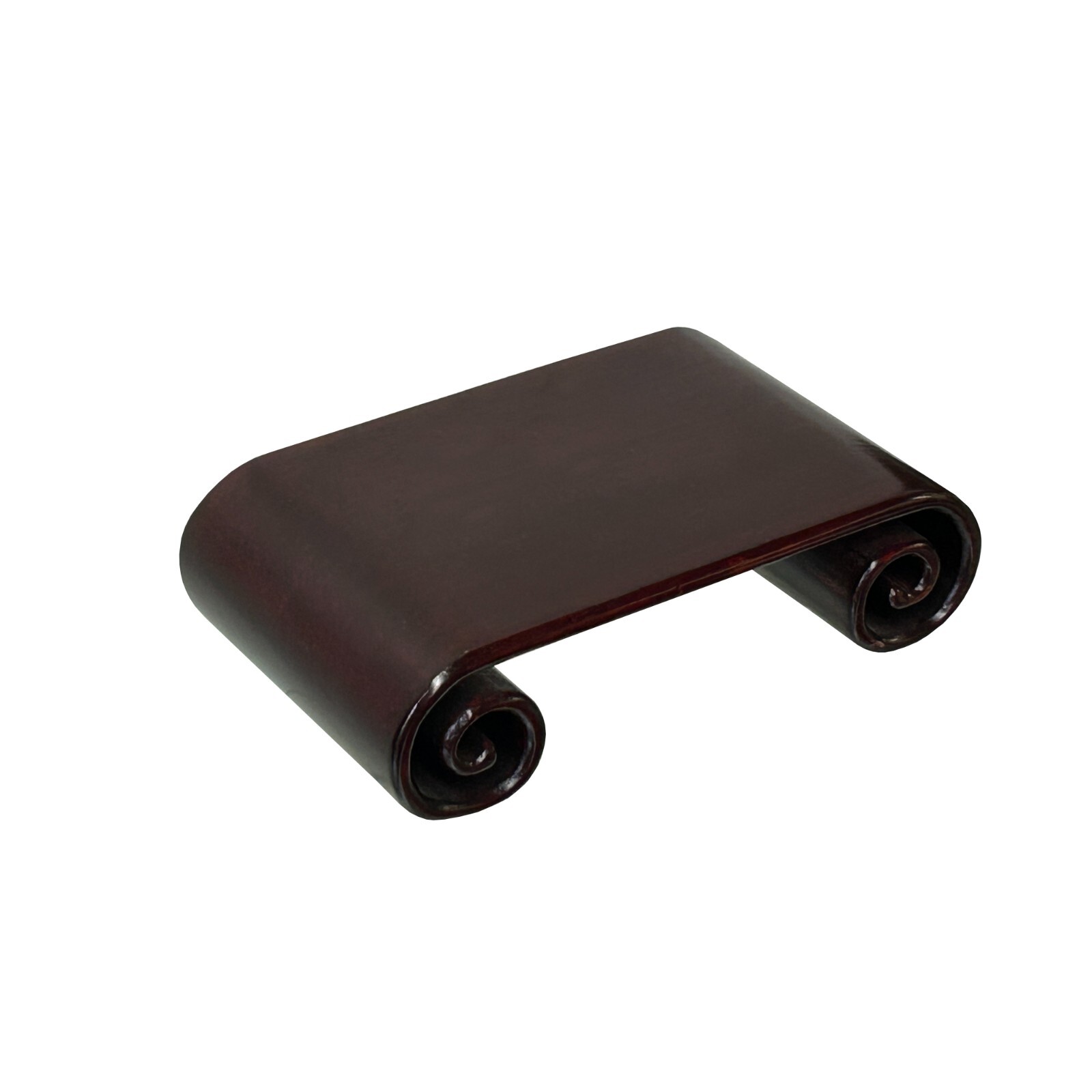4.5″ Brown Wood Scroll Legs Rectangular Display Stand Riser Easel st1090