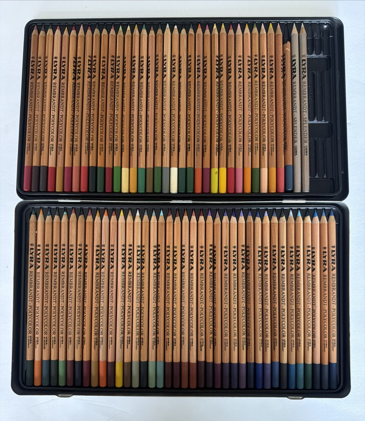 Lyra Rembrandt Set 72 Polycolor Pencils Assorted Colors in Box Artist Supplies