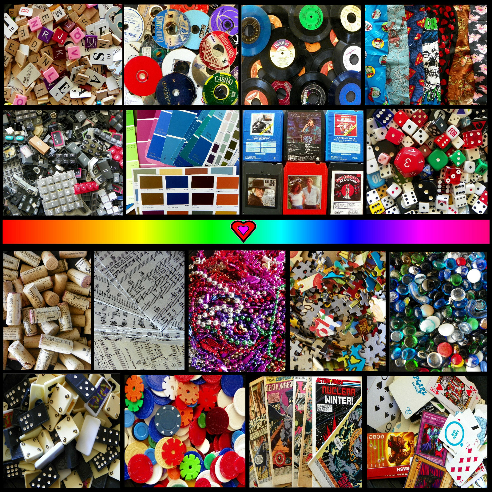 ART SUPPLY LOT: Unique Collage Artist Collection Huge Mix Craft Set 3+ LB RANDOM