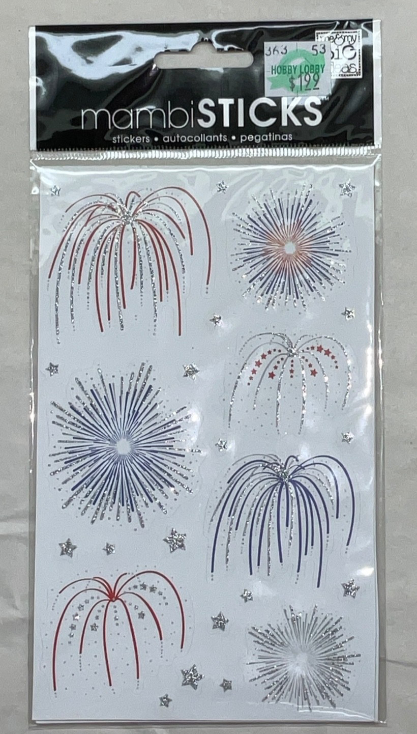 July 4th Patriotic USA Flag NIP New Stickers Sticker Packs You Choose, YOU PICK