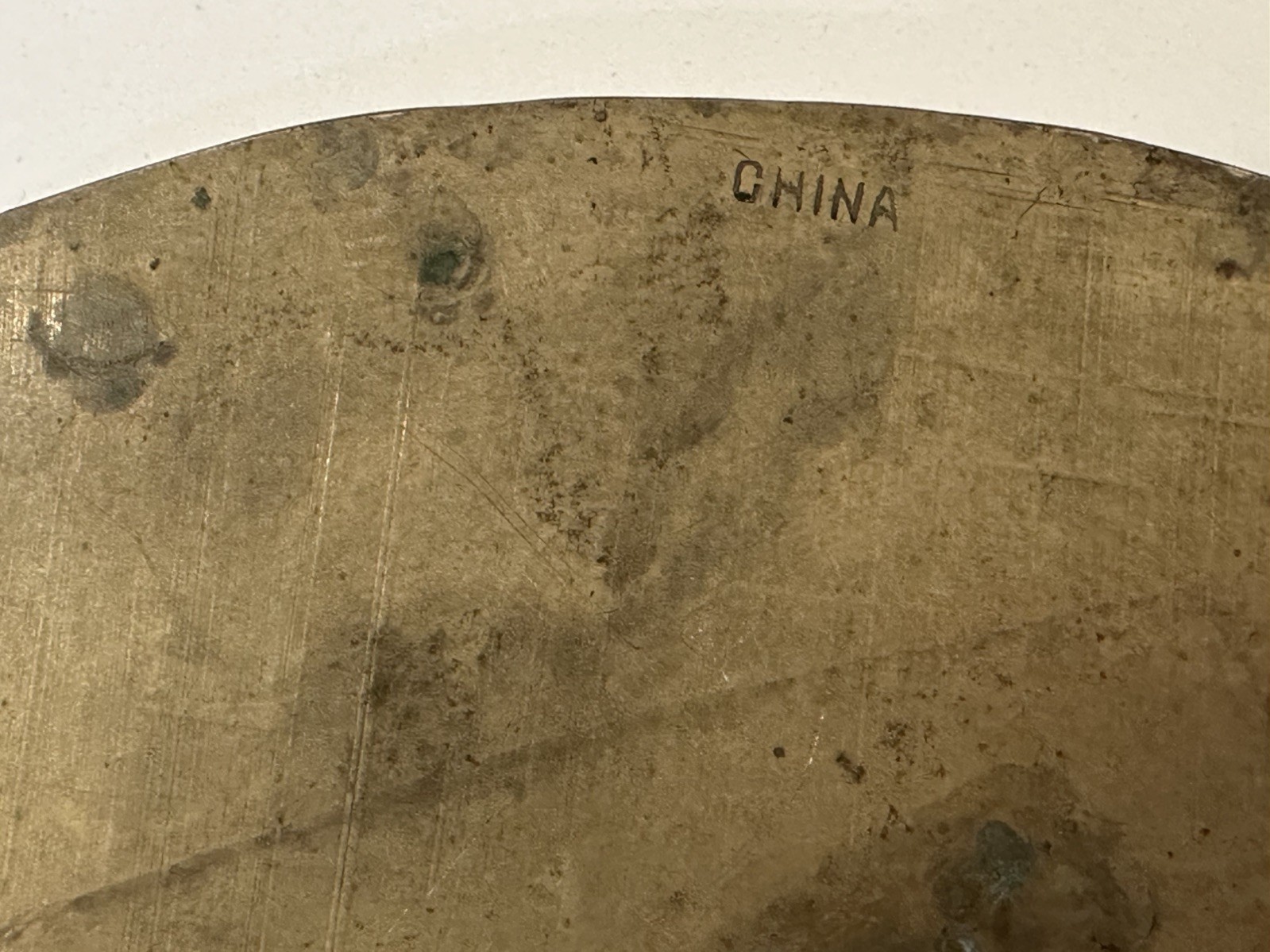 Vintage Chinese Oval Copper Tray-Metal Platter For Home Decoration man/woman