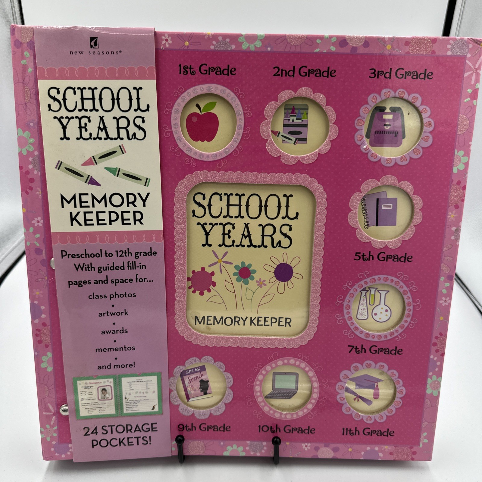 School Years Memory Keeper Pink Modern Floral