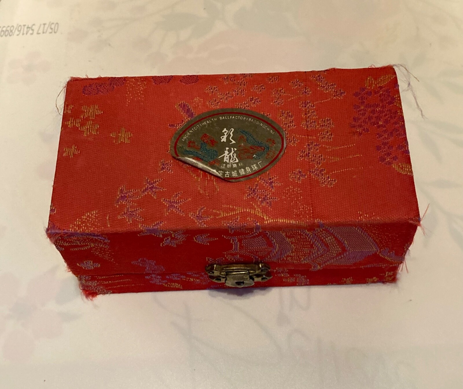 Chinese Harmony Balls Exercise HAND Therapy MEDITATION Metal Chiming w/ Box