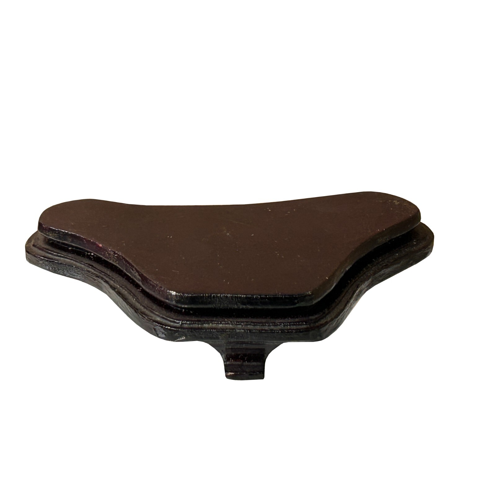 2.5″ Dark Brown Wood Irregular Shape Display Stand Riser Easel ws4123