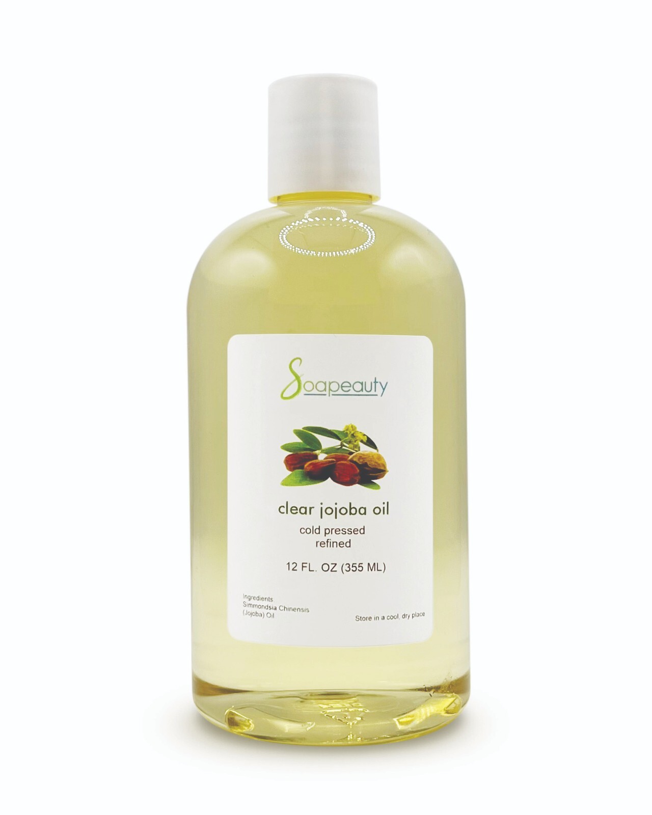 JOJOBA OIL CLEAR 100% PURE NATURAL COLD PRESSED 12 OZ