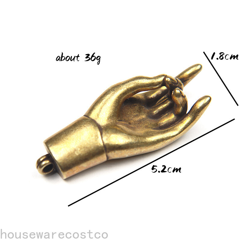 Copper LuckBuddha Hands Figurines Ornaments Vintage Brass Home Decorations