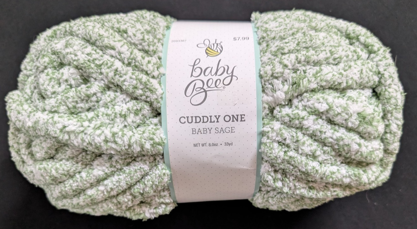 Baby Bee Cuddly One Yarn – #07 Baby Sage – One Skein – 100% Polyester