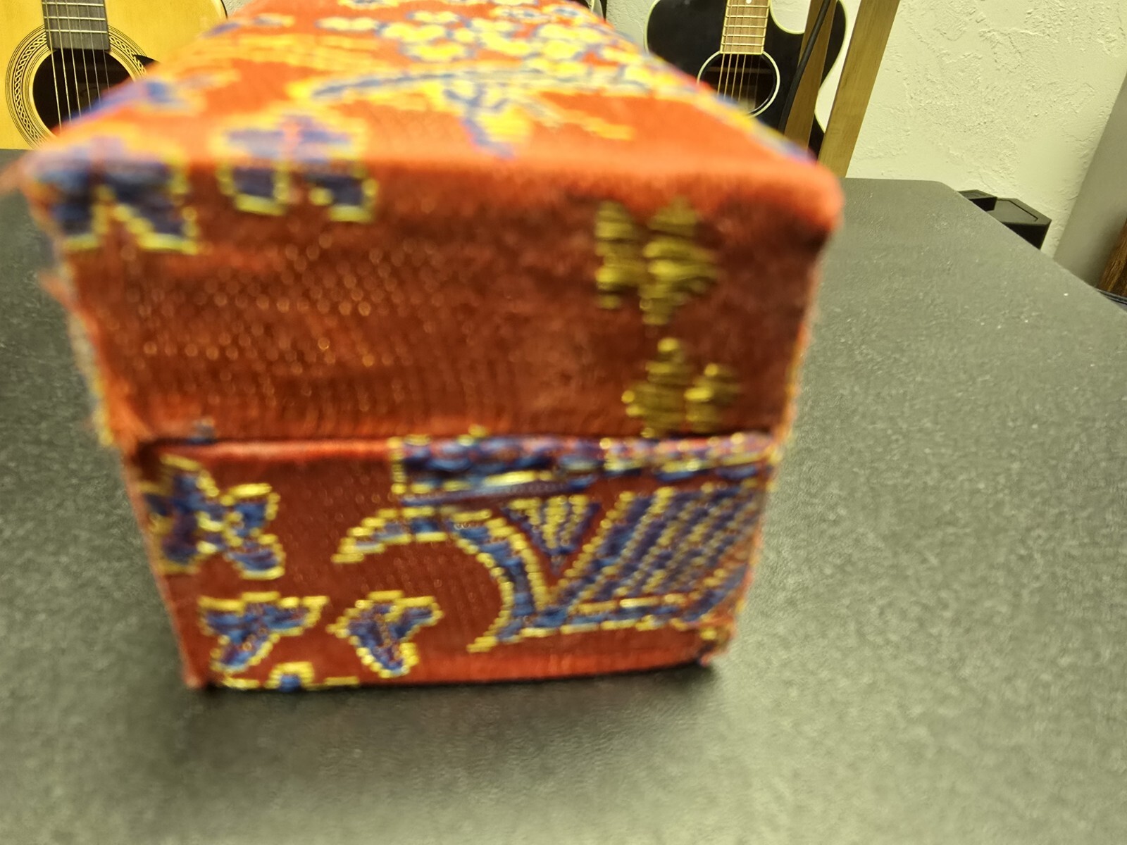 Vintage Chinese Shou Xing Iron Balls & Box Stress Relaxing Collectible