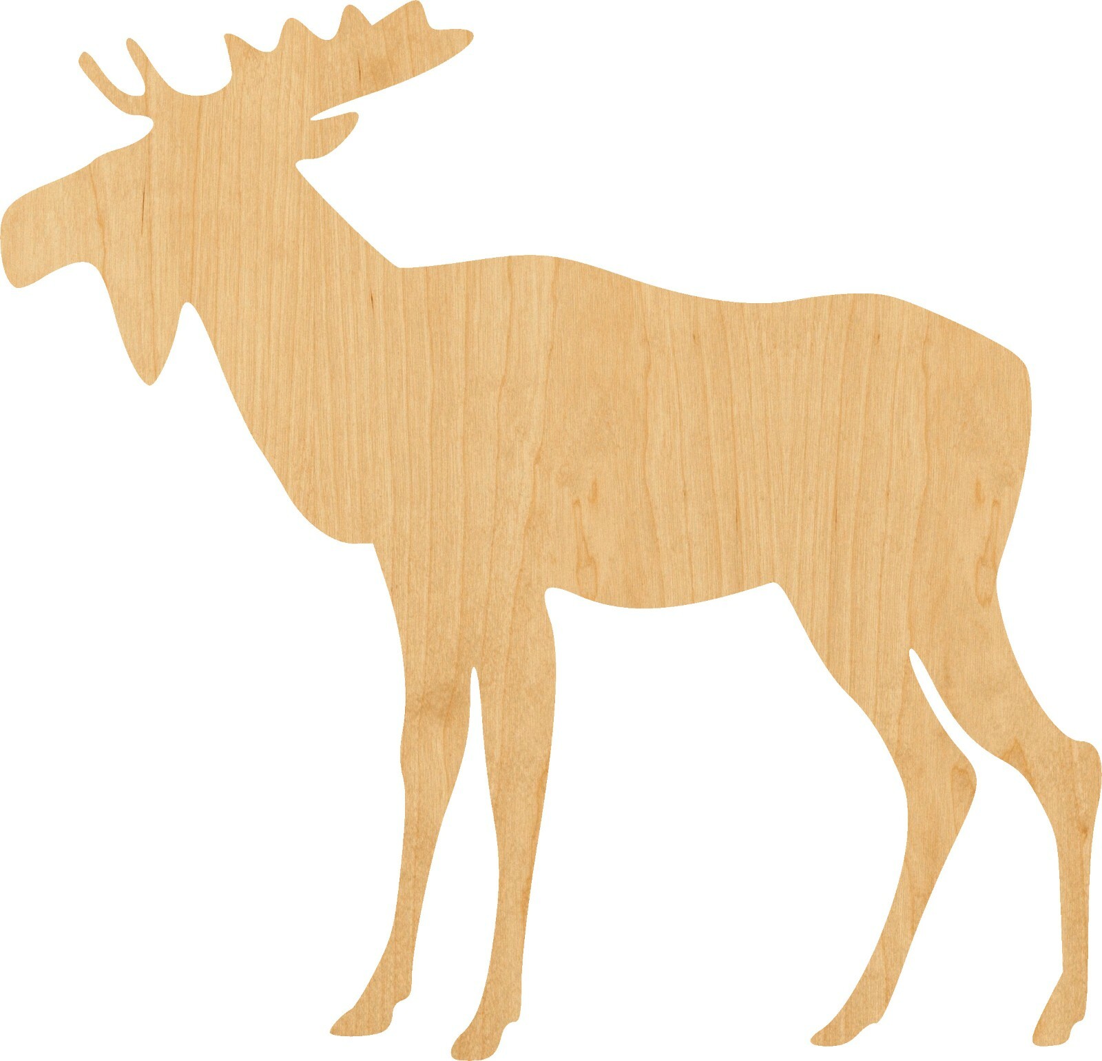 Moose 1 Laser Cut Out Wood Shape Craft Supply – Woodcraft Cutout