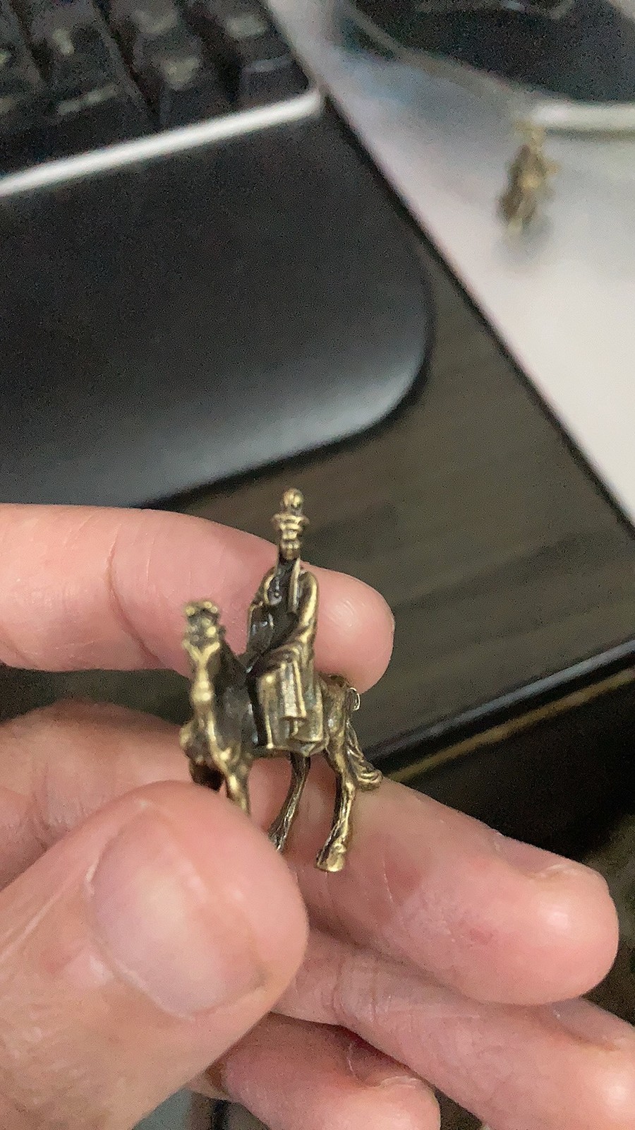 Brass Journey to the West Figurine 4Pcs Tang Monk Tea Pet Desktop Ornament