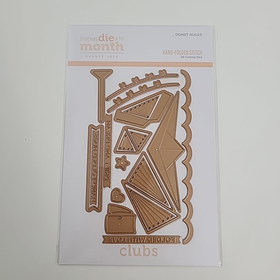 Spellbinders Stitching Die Of The Month Club August 2025 “Hand Folded Stitch”