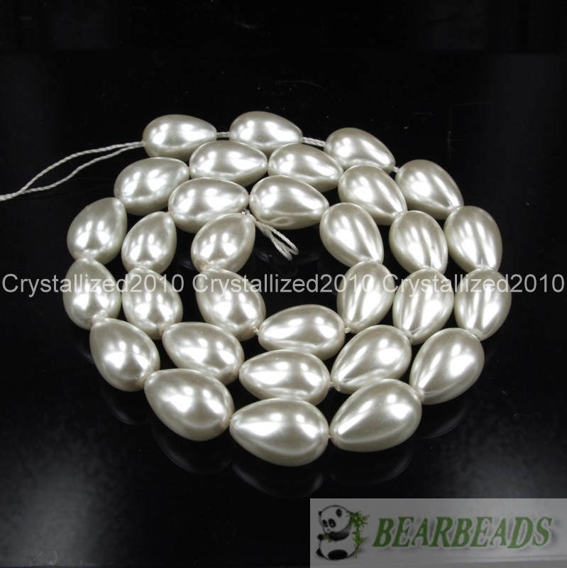 Top Quality Czech Glass Pearl Pear Teardrop Spacer Loose Beads 5mm x 7mm 15.5″