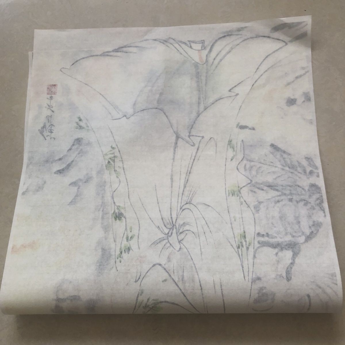 Yang Guifei Painting Chinese Style Scroll Unframed Wall Art Print Home Decor