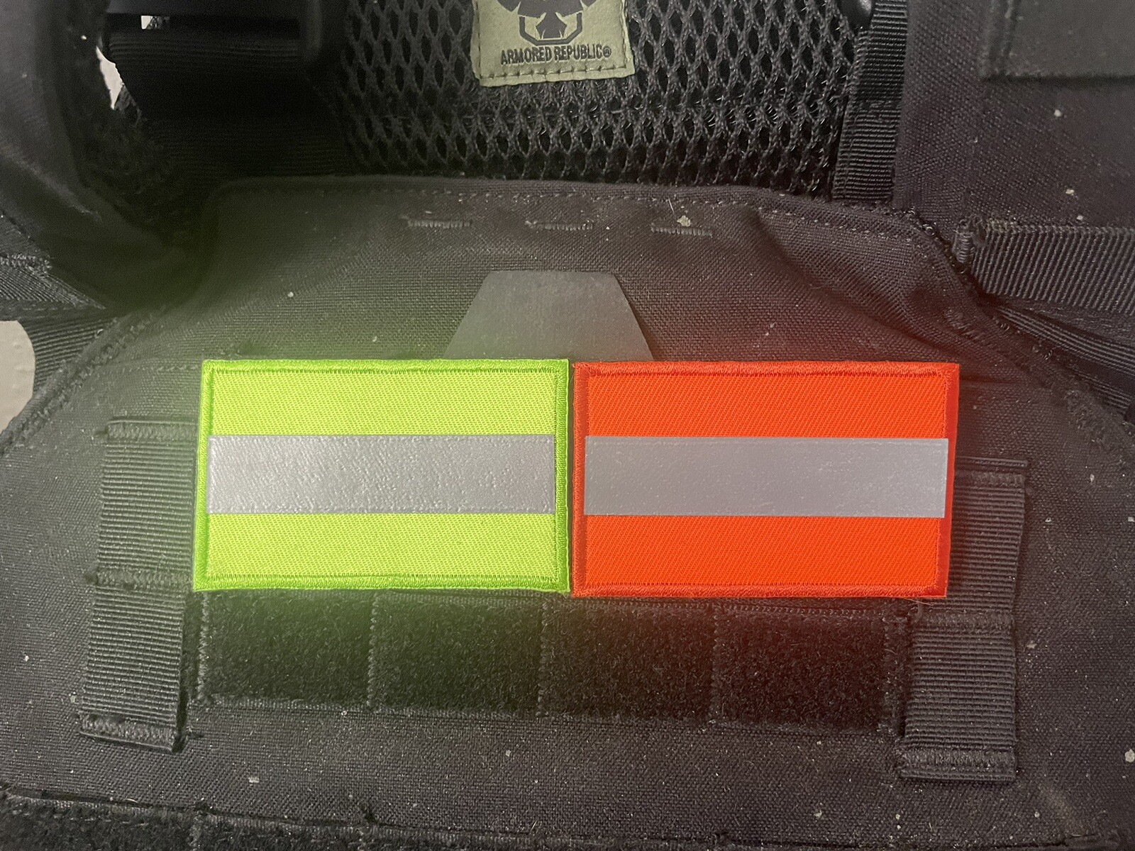 Eye-Catching High Visibility Reflective Strip Safety Patch – Hook & Loop – 2″x3″