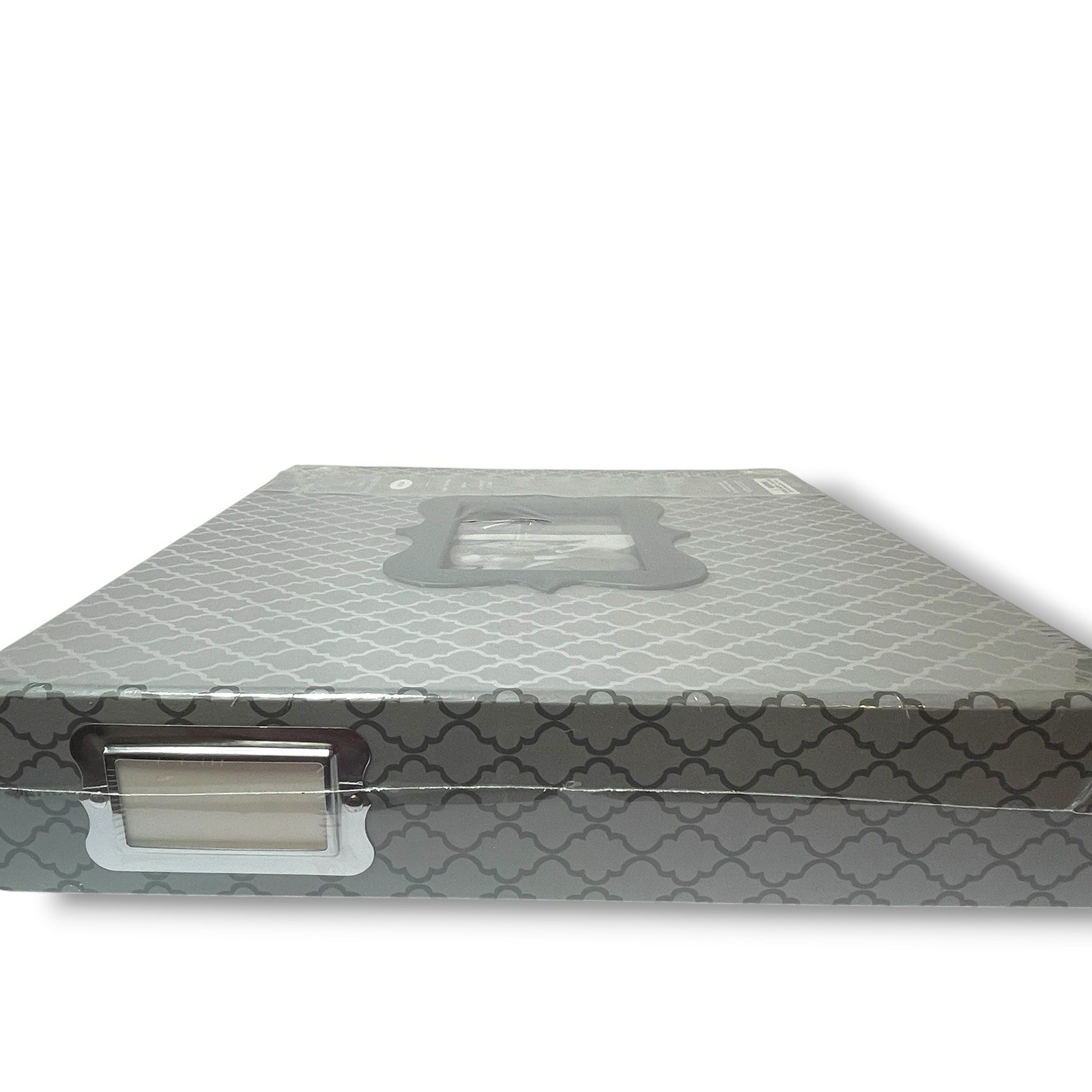 Lot of 2 The Paper Studio 12×12 3-Ring Scrapbook Albums Gray & Gold Foil New OS