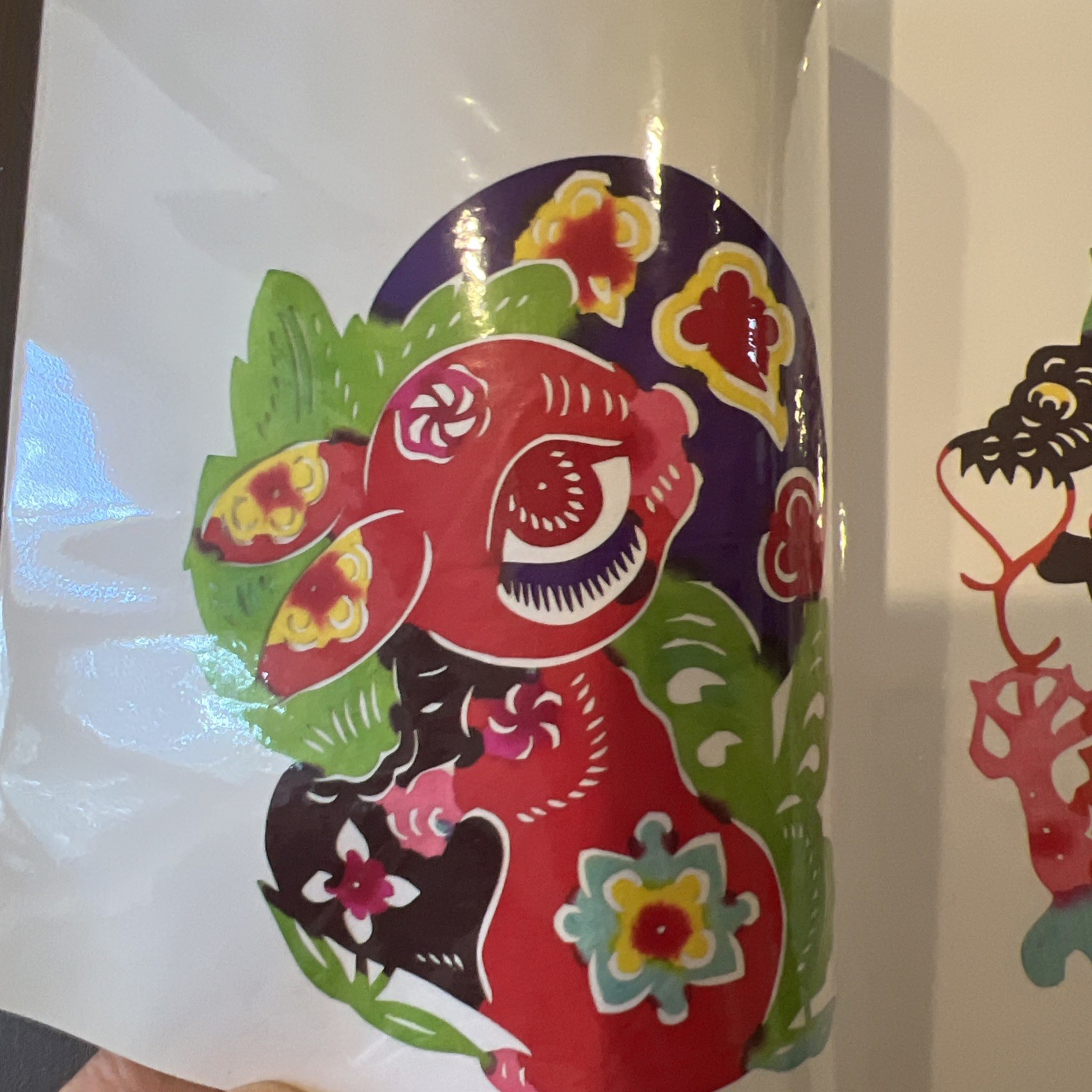 12 Pcs Vintage Chinese Paper Cutting Book 12 Chinese Zodiac Animals Multi-Color