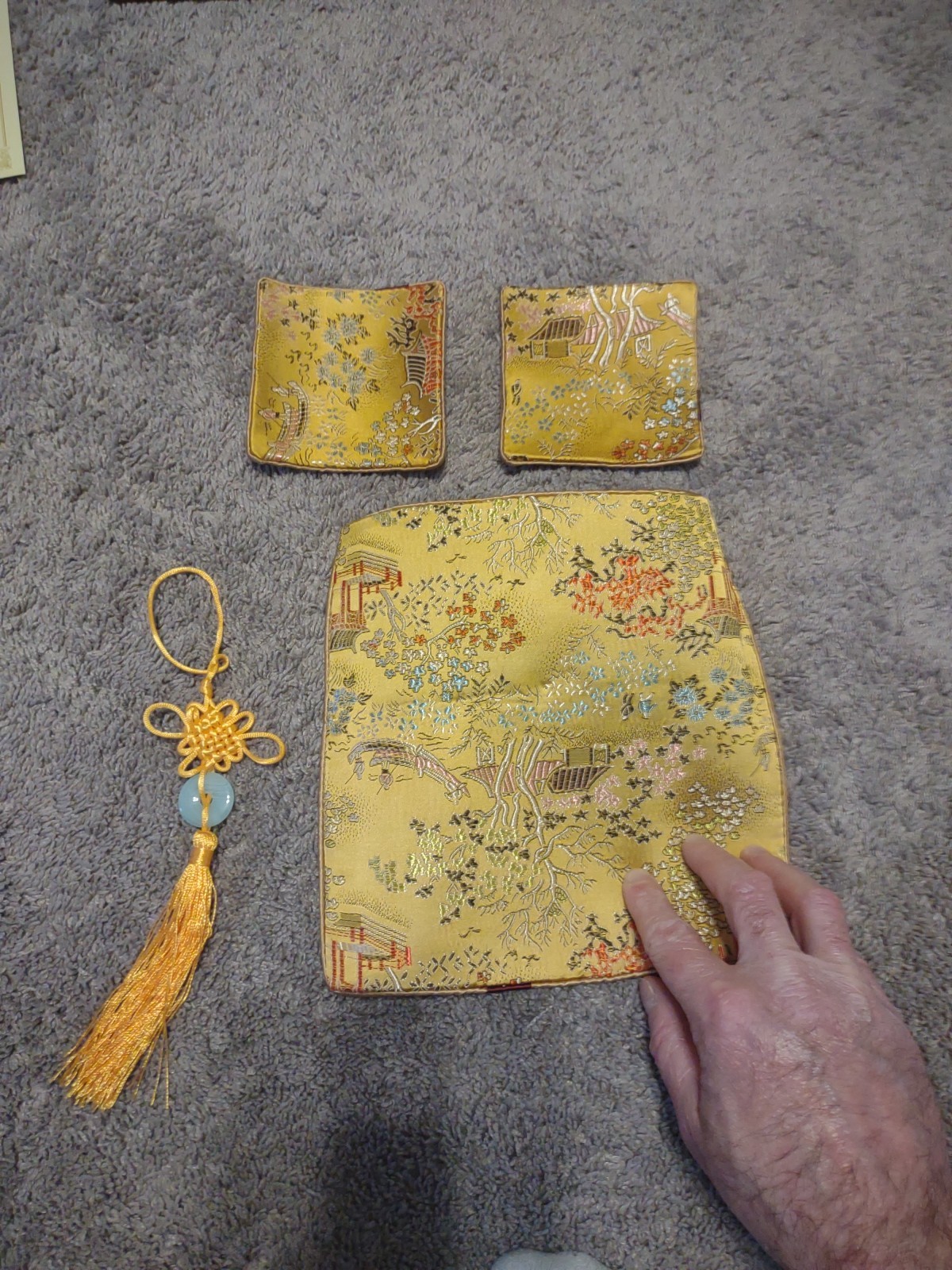 Yun Brocade of China Boxed Gift Set Notebook Cover Writing Cloth Bookmark MAT