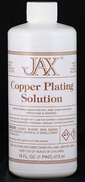 Jax COPPER Plating Solution Stained Glass Patina – 16 oz.
