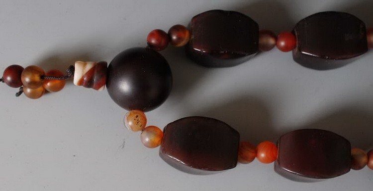 Charm China red Agate Beads Necklace! Ethnic style Simple and elegant string