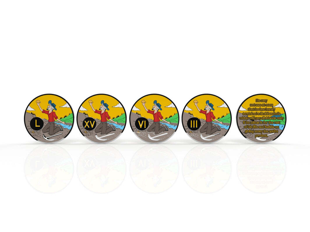 Gaunt Prospector AA Medallion 24 Hours to 60 Years with Coin Capsule