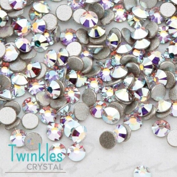 1.7-2.8mm (144pcs) 001ABF- Swarovski FlatBack Crystal AB Foil – 2058-(SS5-SS10)
