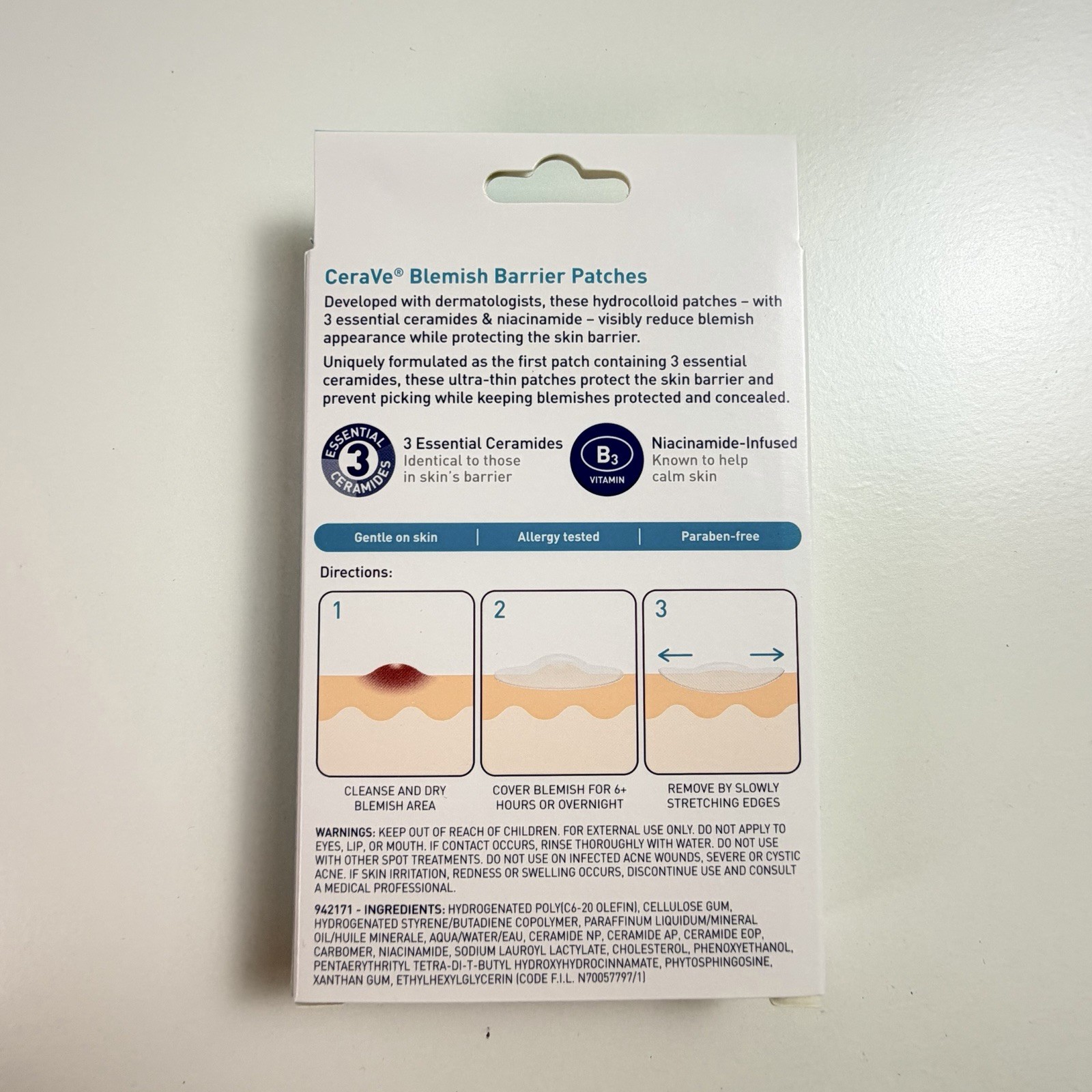 x6 CeraVe Hydrocolloid Blemish Patches Acne Patch 22 ct Each Pack