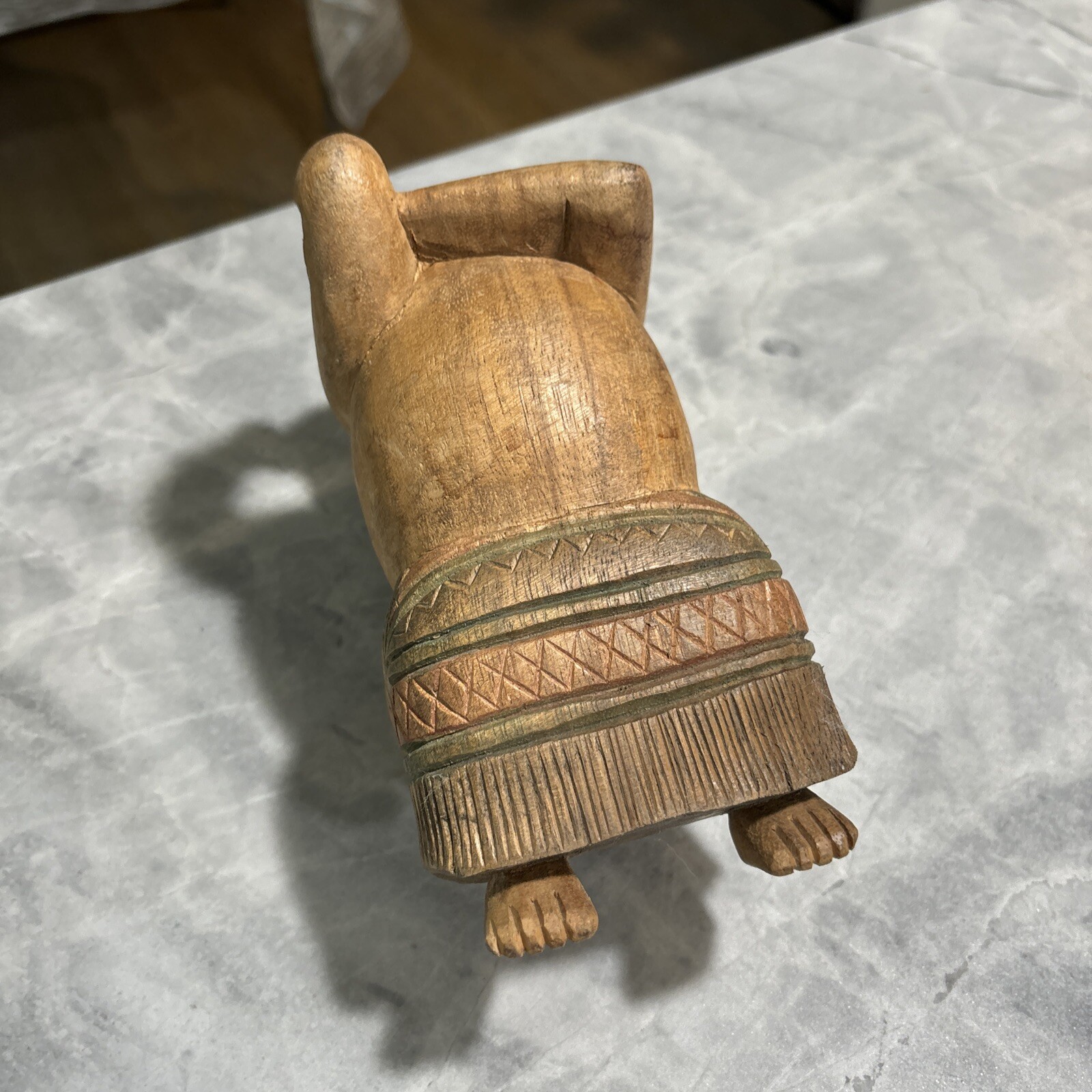 Asian Oriental Chinese Opium Pillow Wood Handcarved