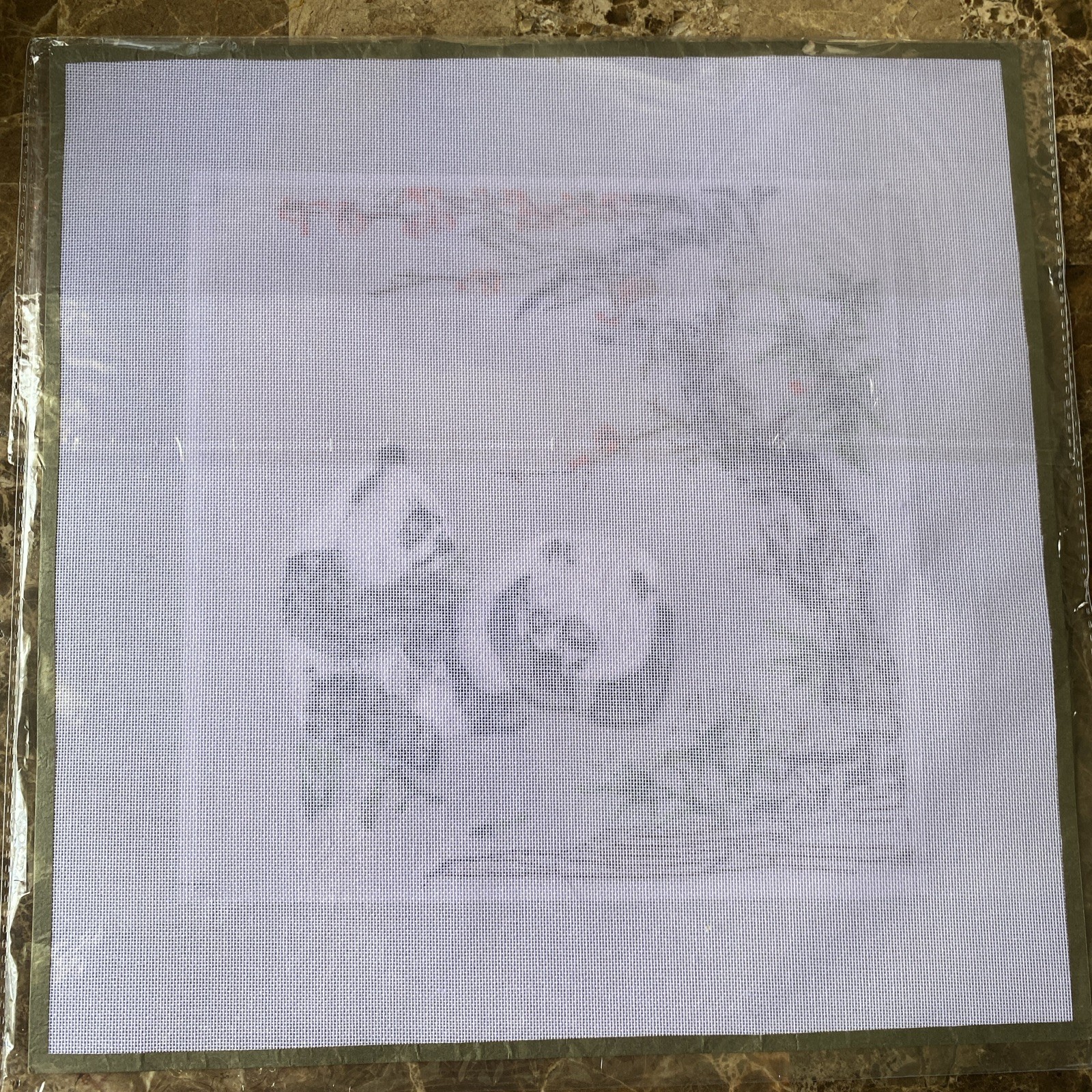 Chinese Asian 100% Silk Tapestry Embroidery Pandas 16″ x 17″ AS IS
