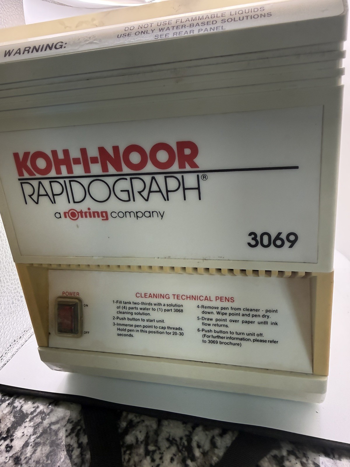 Bransonic Ultrasonic cleaner for Koh-i-noor Rapidograph technical drawing pens