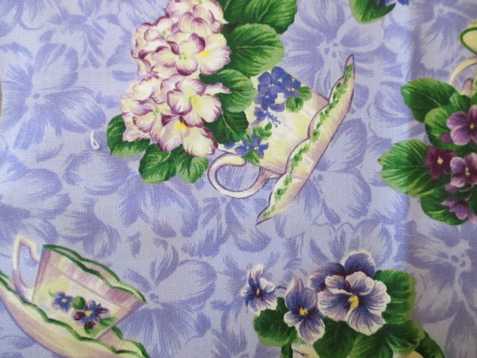 Flower of the Month Club February Violets Northcott Purlples Cotton 1yd x 44