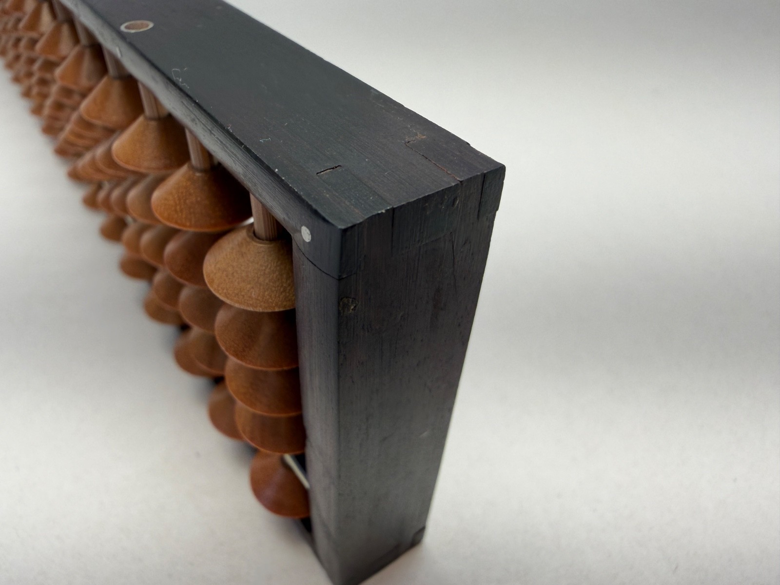 VTG Chinese Japanese Asian Solid ROSEWOOD Abacus 17 Row 85 Bead