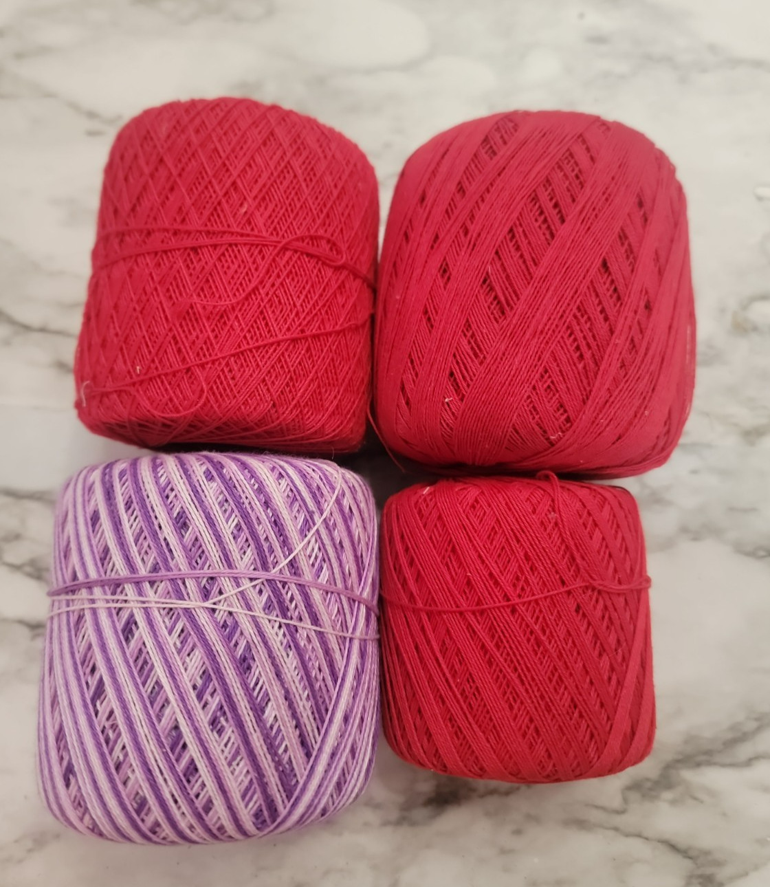 Lot of 55 Vintage Crochet Thread Multicolor~New & Used~South Maid~JP Coats~