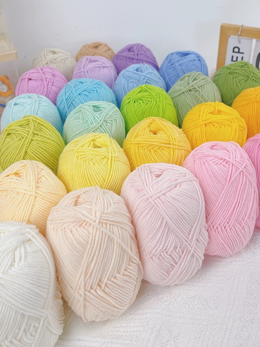NEW Multi colors Milk Cotton Skeins Hand Knitting Wool Baby Crochet Chunky Yarn