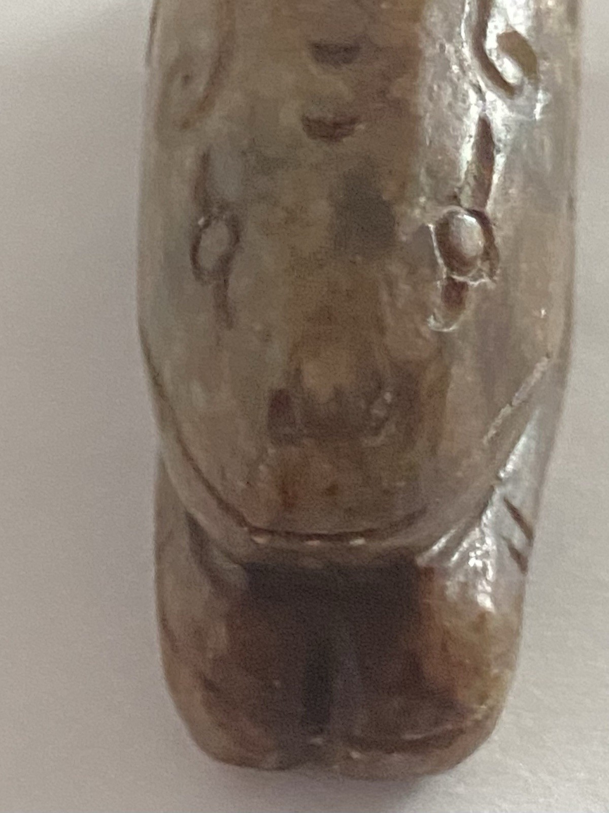 ESTATE FIND Chinese HONGSHAN Culture JADE 2 Heads Amulet/Pendant