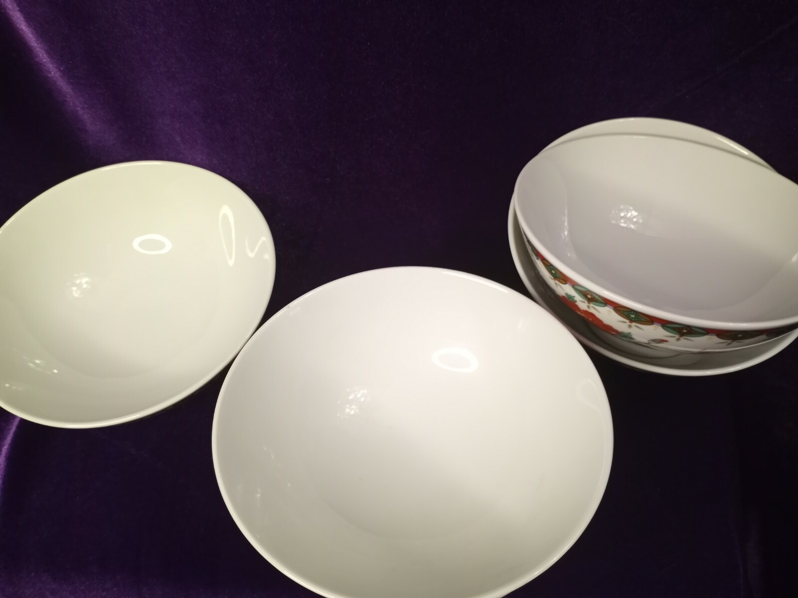 Asian Rice Bowls Porcelain Set of 5 Assortment of Designs