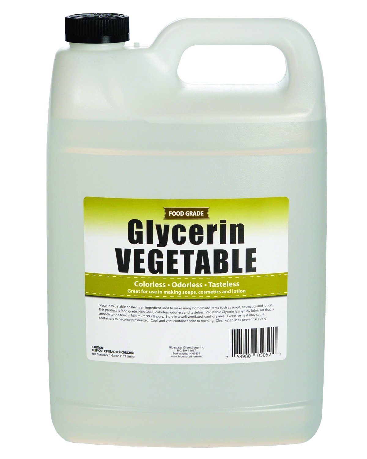 Vegetable Glycerin – 1 Gallon – All Natural, Kosher, USP Certified