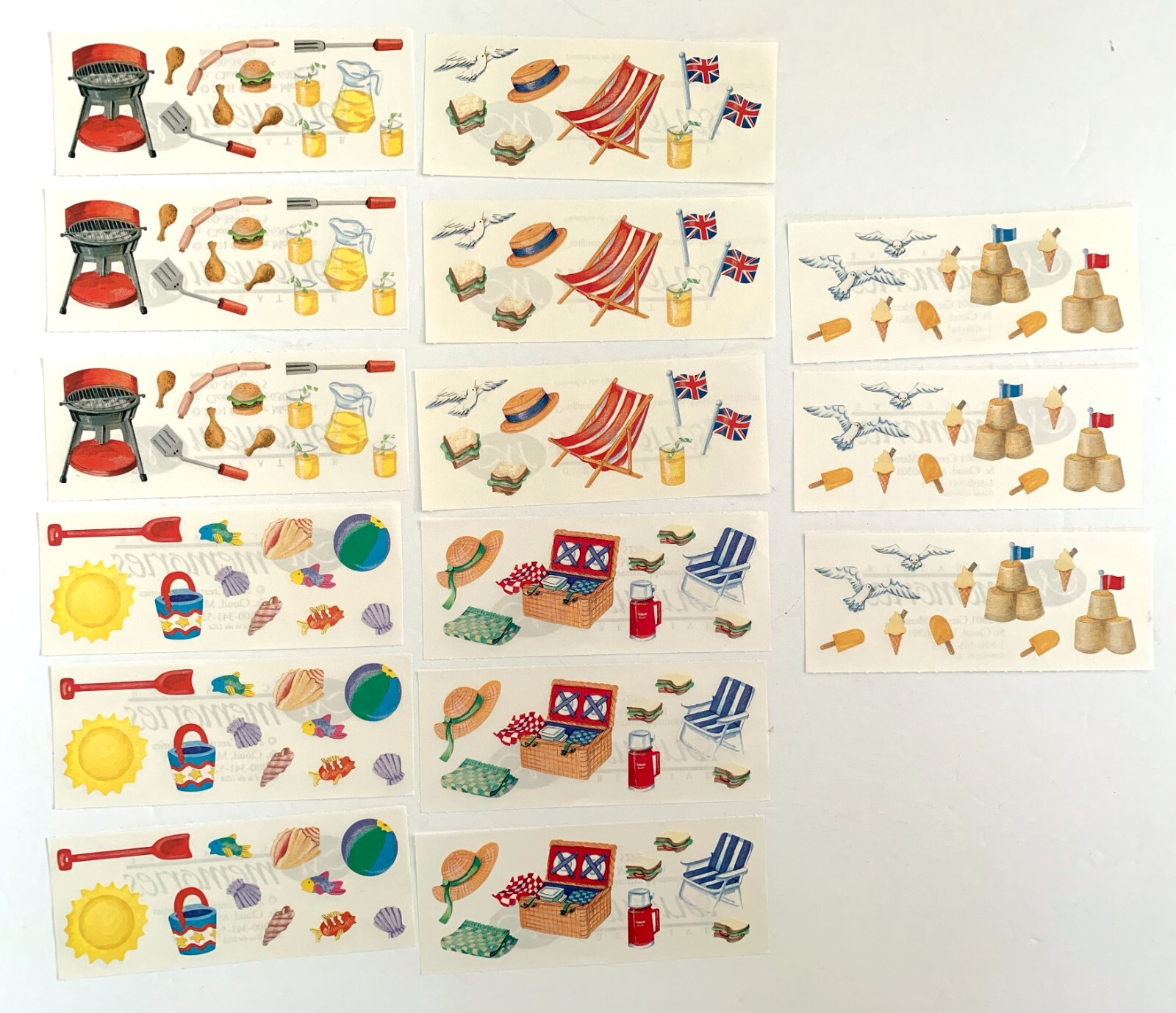 Creative Memories United Kingdom Outdoor Sticker Pack 15 Strips